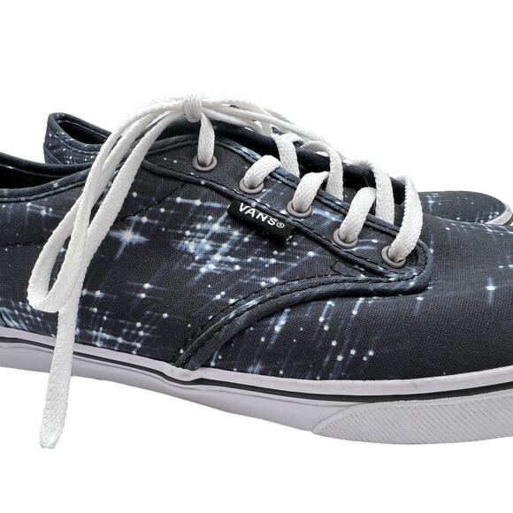 Vans Winston Shooting Stars Skate Shoes Lace Up Black White Womens Size 8 - Picture 4 of 11